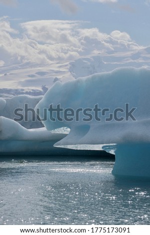 Beautiful Iceberg at Iceland , landscape Stok fotoğraf © 