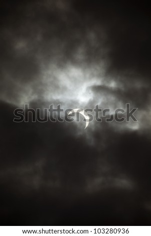 solar eclipse may 21st  2012, first of this kind to be seen in japan for 280 odd years. photos taken at seven twenty am