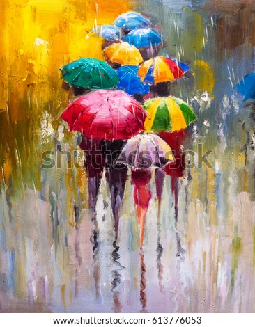 Oil Painting - Rainy Day