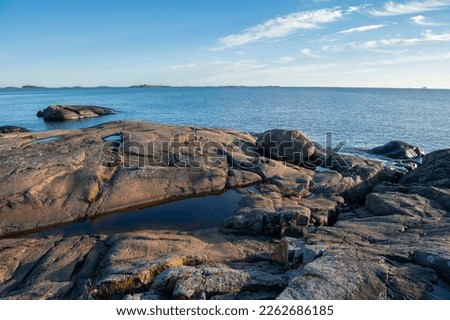 Similar – Foto Bild Wildes Meer mit Felsenküste