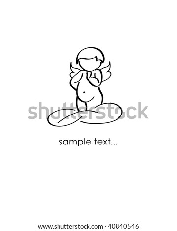 Cupid.  Look through my portfolio to find more images of the same series
 - stock vector