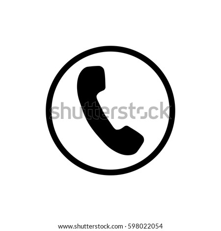 Phone icon, flat design template, vector Stock fotó © 