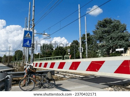 Similar – Image, Stock Photo level crossing Lifestyle