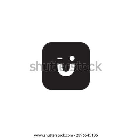 icon u emoji modern, simple, abstract