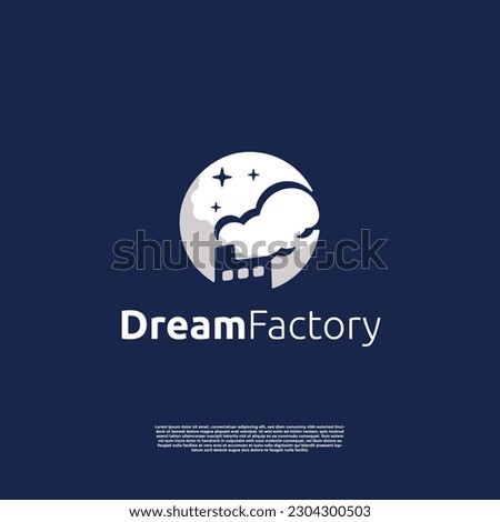 Vector dream factory logo template. Creative logo inspiration
