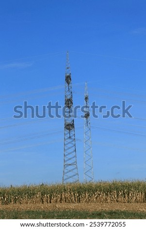 Similar – Image, Stock Photo #High voltage pylon #1