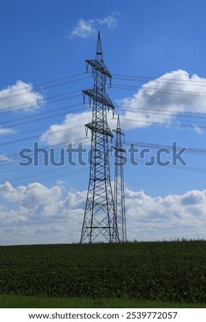 Similar – Image, Stock Photo #High voltage pylon #1