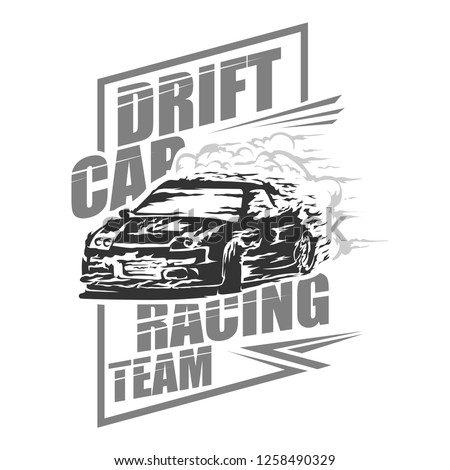 Drift Car Racing Vector Illustration Racing Car Logo Vector Stock Fenykep 1258490329 Shutterstock Puzzlepix