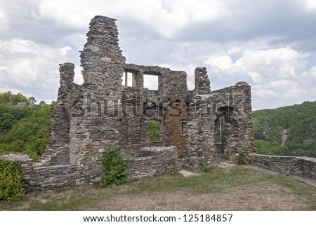 Ancient ruins near the village of Herrstein, Germany