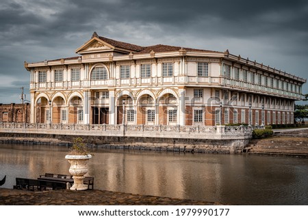 Beautifully reconstructed Filipino heritage and cultural houses that form part of Las Casas FIlipinas de Acuzar resort at Bagac, Bataan, Philippines. Imagine de stoc © 