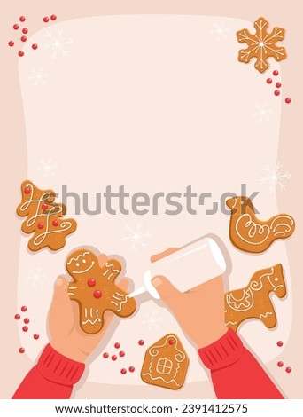 Similar – Image, Stock Photo Child making cookies at home