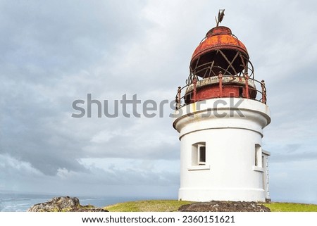 The old and defunct Moule and Chique lighthouse in the south of Saint Lucia Foto stock © 