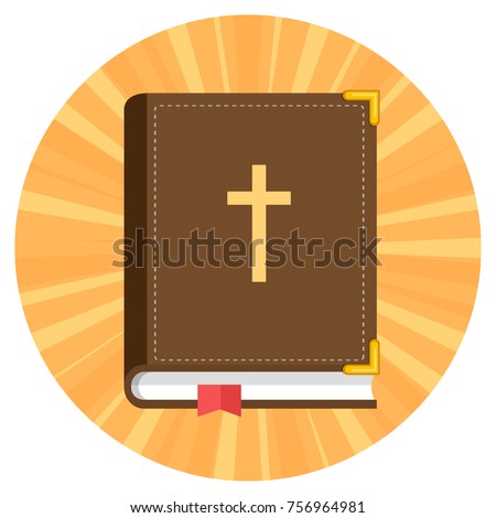 bible flat design icon