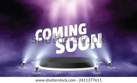 Unveiling Innovation: A Stage Illuminated for the Future. Lights, Camera, Mystery! A Spotlight Shines on the Next Big Thing! Get ready for the future with our sleek and modern Coming Soon design.