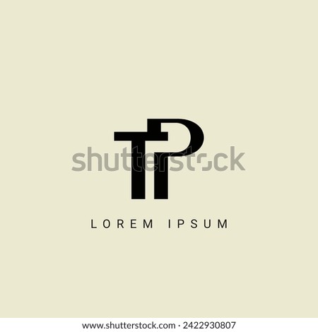 TP letter logo design. TP polygon, circle, triangle, hexagon, flat and simple style with white color variation letter logo set in one artboard. TP minimalist and classic logo. TP