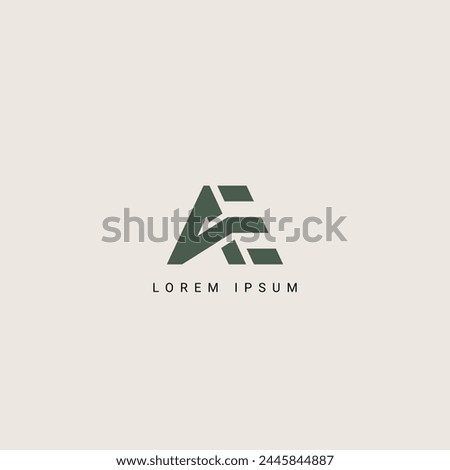 Minimal creative initial based AE logo and EA logo. Letter AE EA creative elegant monogram white color on black background