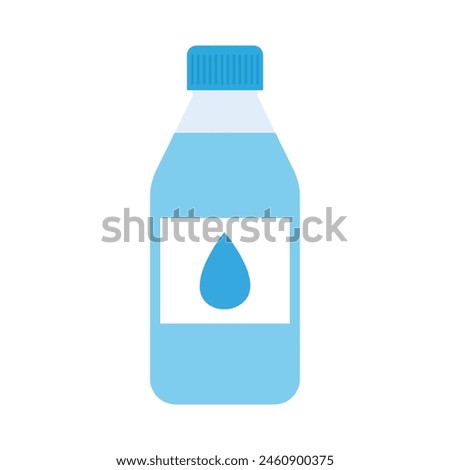 vector illustration of bottle of water, flat style