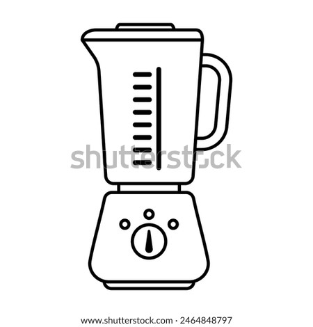 blender icon, linear image, simple flat vector illustration on white background