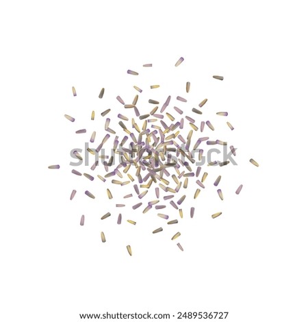 Similar – Image, Stock Photo Dried purple petals in hand. Natural, love of nature, beauty of nature