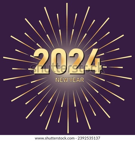 Happy new year 2024 greeting card. year 2024 poster. 2024 post. new year background. Happy new year website banner.