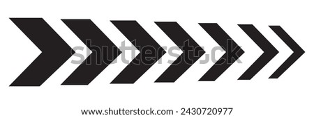 
Black arrow series stroke width thick lines