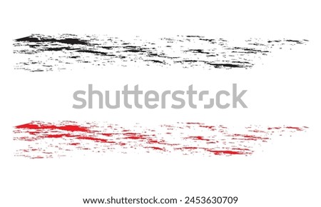 Claw mark, claw slash. Rip, slit, torn effect. Bloody wound, injury vector. Wildlife, wild animal talon prints.  isolated on white background. EPS 10
