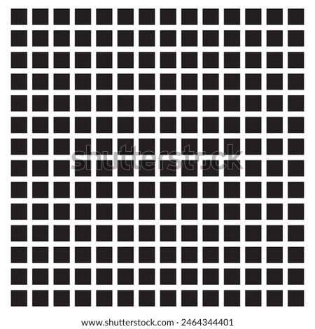 Black fill, no stroke. Square divided in 196 parts, into ninths. 14x14 grid. Isolated png illustration, white background. Asset for overlay, montage, collage, presentation. Business concept. EPS 10 