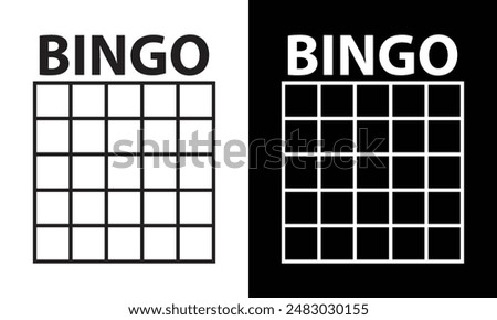 Bingo board icon. Lottery tickets sign. Lotto bingo cards symbol. flat style. Vector illustration. EPS 10