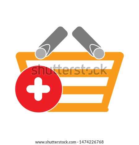 cross shopping bag gift icon. flat illustration of cross shopping bag gift vector icon. cross shopping bag gift sign symbol