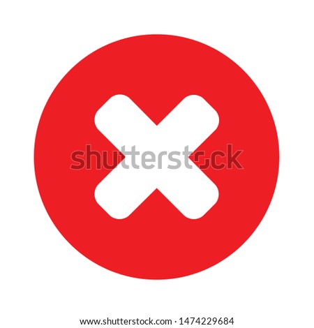 cancel icon. flat illustration of cancel vector icon. cancel sign symbol Foto stock © 