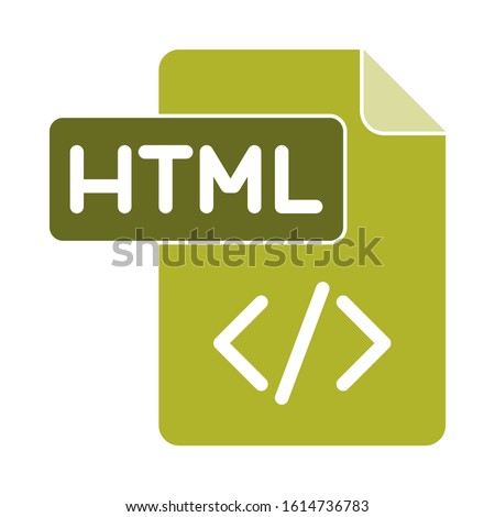 html icon. flat illustration of html vector icon. html sign symbol