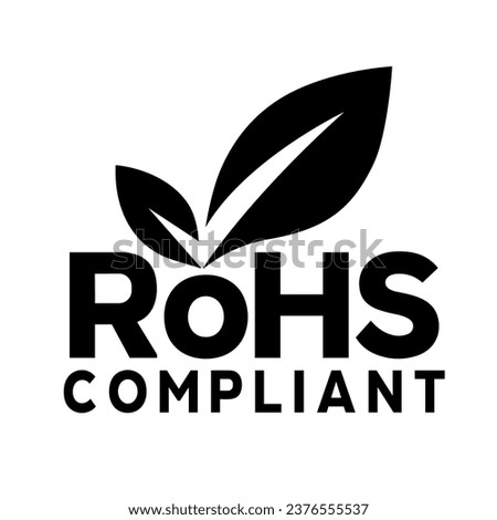 RoHS compliant logo vector black and white