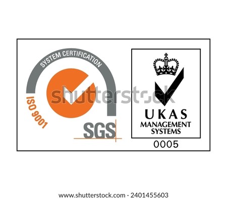 UKAS Management System and ISO 9001 System Certification SGS Logo Vector