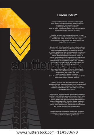 special flyer with tire design