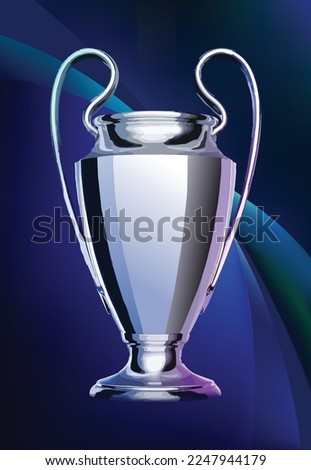 best award win victory top match final prize event first number one modern game celebration success award goal ceremony design glass icon vector cup trophy league logo symbol famous blue background