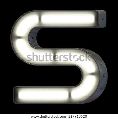 Sign neon font