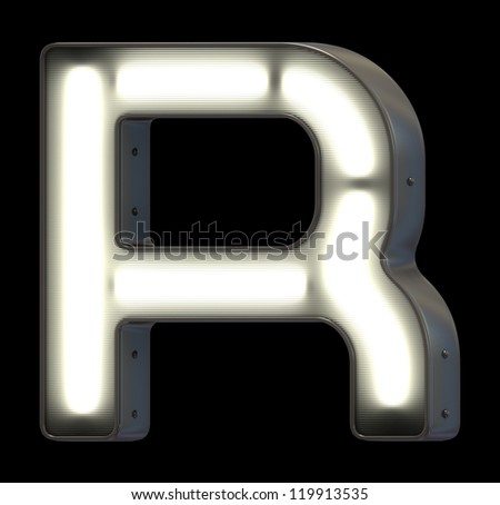 Sign neon font