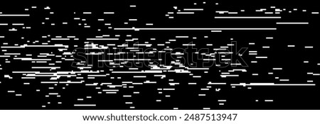 TV static noise texture. Glitch vhs pixel noise wallpaper. Bad interference signal concept. Random rippled video tape background. Image distortion distressed backdrop effect. Vector 