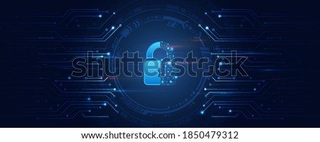 Cybersecurity for business and internet project. Vector illustration of data security services. Data protection, privacy, and internet security concept.