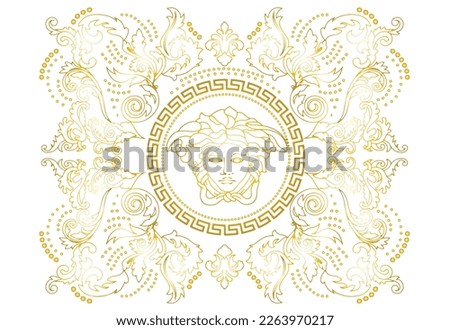 Versace design isolated in white background  