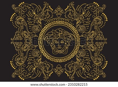 seamless golden design pattern for printing 