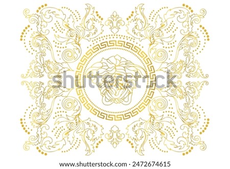 golden design isolated on a white background