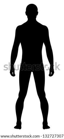 Full Length Front View Of A Standing Naked Man You Can Use This Image For Fashion Design And