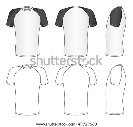 Raglan Sleeve T-Shirt Stock Vector Illustration 49729660 : Shutterstock