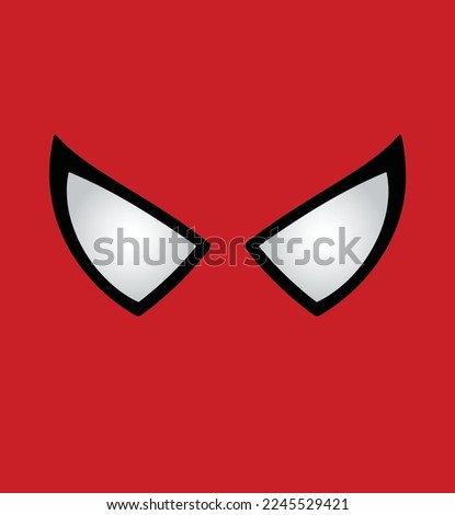 red mask design vector template