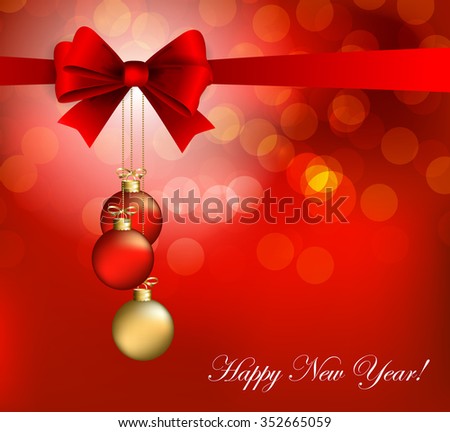 New Year Card Stock Vector Illustration 352665059 : Shutterstock