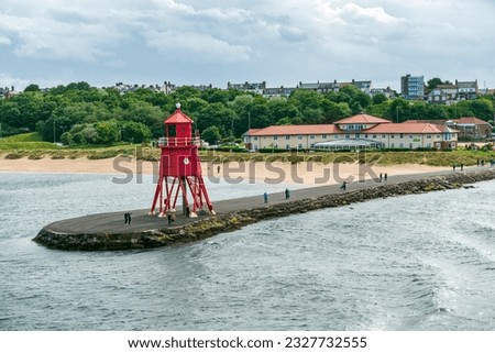 Similar – Image, Stock Photo Groynes on the coast of the Baltic Sea near Kühlungsborn