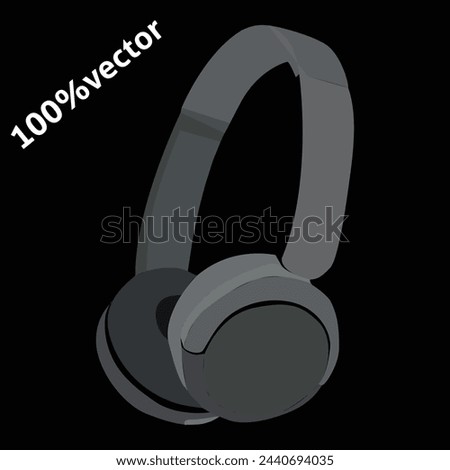 Bluetooth vector wireless headphones . eps. 10