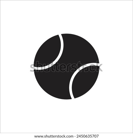 tenis ball vector icon line new template