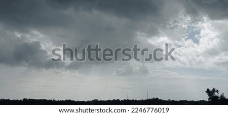 Overcast Sky And Black Clouds Сток-фото © 
